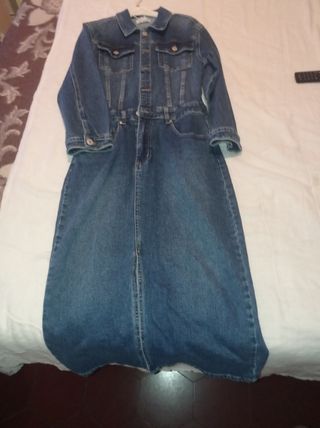 Traje vaquero largo