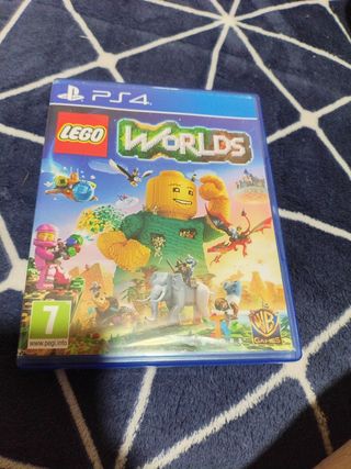 Mando PS4 Negro + Juego Lego Worlds
