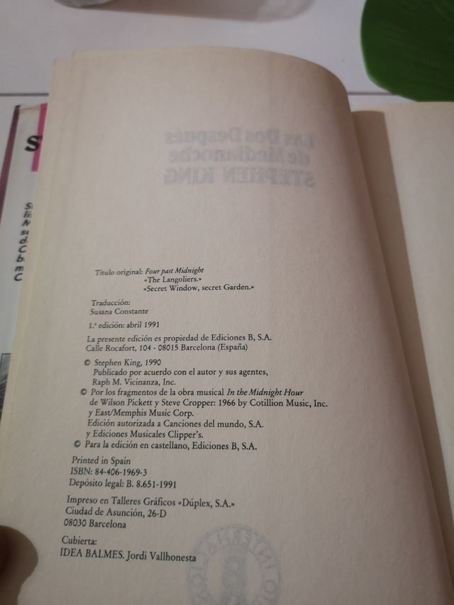 Las dos después de medianoche Stephen King 