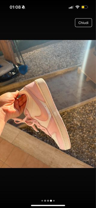 Nike Court Borough Sneakers Rosa Bianco