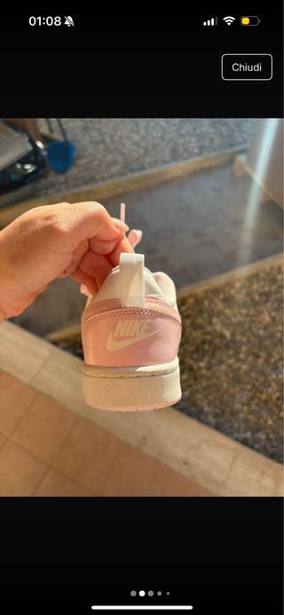 Nike Court Borough Sneakers Rosa Bianco