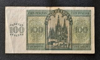Billete 100 Pesetas Burgos 1936