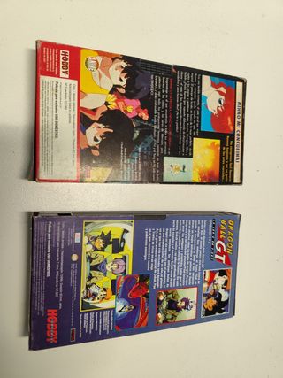 Películas VHS Dragon Ball Z y Ranma 1/2
