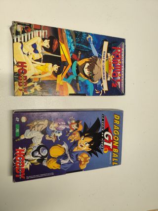 Películas VHS Dragon Ball Z y Ranma 1/2