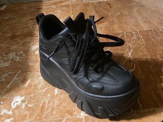 Bershka Plataformas Negras Talla 37