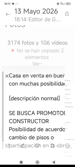 Casa para reformar o tirar escucho ofertas , fotos