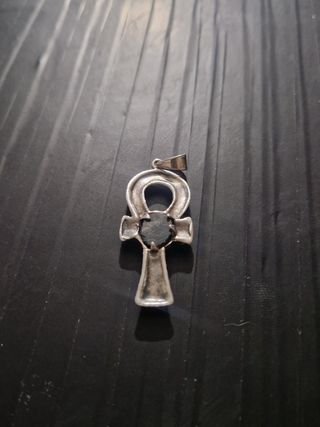 Cruz Ankh Plata 925 con Ónix