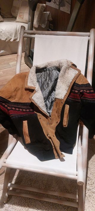 Chaqueta Vintage Étnica Serraje Oversize