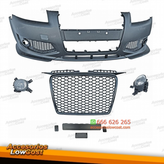 PARAGOLPES AUDI A3 8P RS3. COLOR NEGRO CON NIEBLA