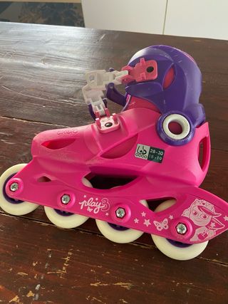 Patines en línea rosas talla 28-30
