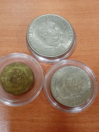 3 Monedas de Perú Banco Central de Reserva