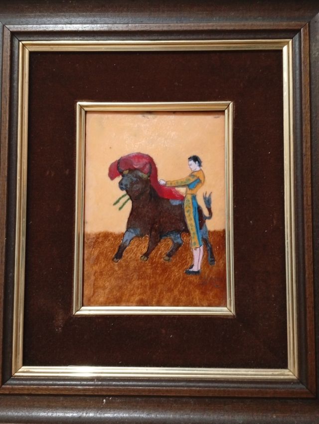 Cuadro de tauromaquia vintage