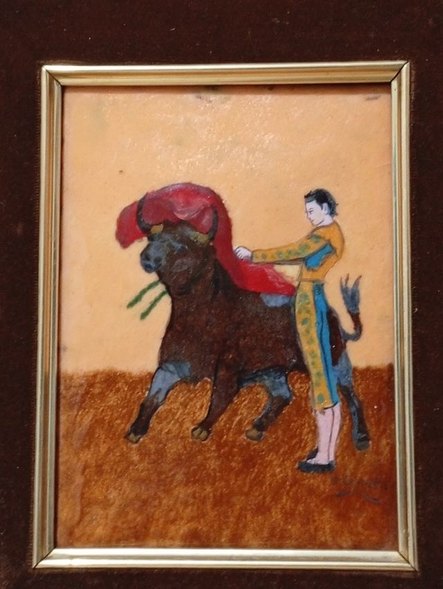 Cuadro de tauromaquia vintage