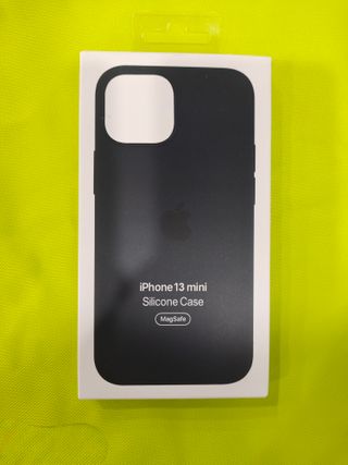 Funda Silicona iPhone 13 Mini Apple Negra