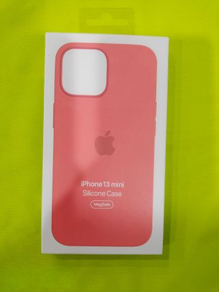 Funda Silicona iPhone 13 Mini Apple MagSafe Coral