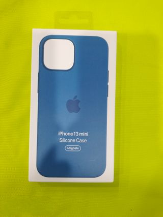 Custodia in silicone blu per iPhone 13 Mini
