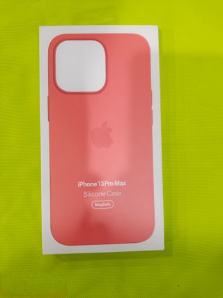 Funda Silicona iPhone 13 Pro Max MagSafe Rosa