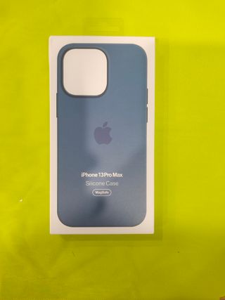 Funda Silicona iPhone 13 Pro Max MagSafe Azul
