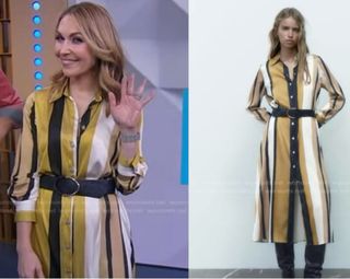 Vestido Zara Rayas Multicolor