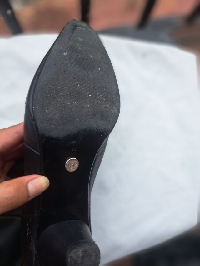 Botas de piel Zara Talla 39 Negras