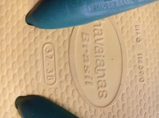 Chanclas Hawaianas Amarillas y Verdes Talla 37-38