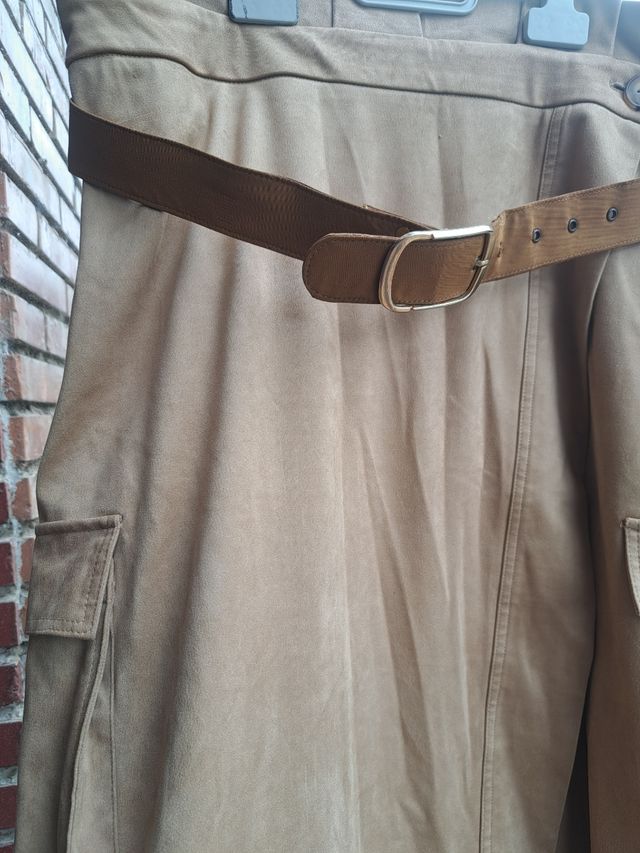 Falda Zara Beige Talla XL