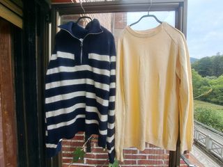 Jersey Zara Rayas Azul y Blanco Talla XL