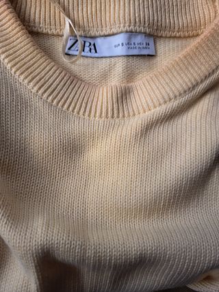 Jersey Zara Rayas Azul y Blanco Talla XL