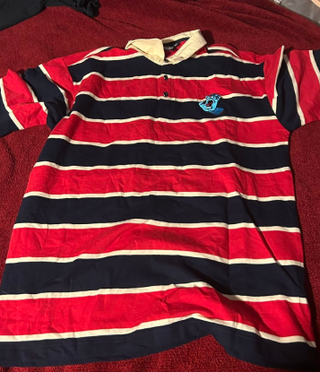 Camisa Polo Rayas Hombre Manga Corta
