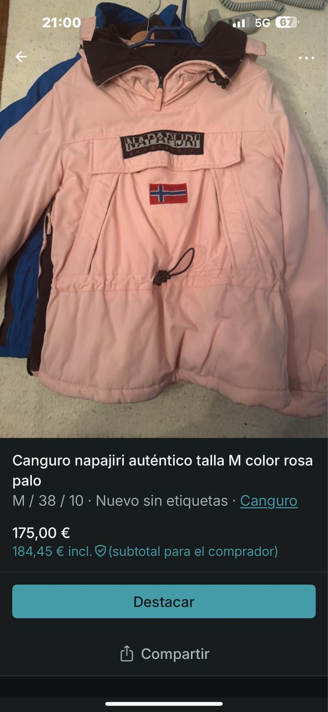 Chaqueta Napapijri Rosa Talla M