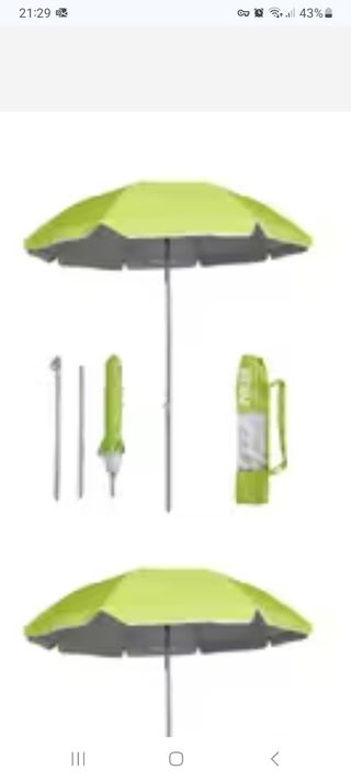 Sombrilla 180 cm plegable sin estrenar.