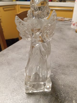 Angelo di vetro con arpa