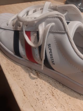 Zapatillas Adidas Superstar Blancas Talla 45 1/3