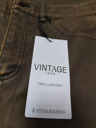 Falda Larga Stradivarius Marrón Talla 38