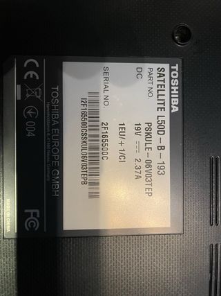 Restos de portátil Toshiba