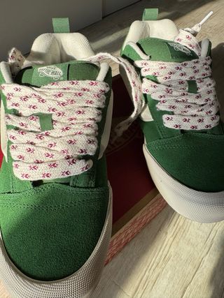 Vans Knu Skool Verdi/Bianche Tg 39 Nuove