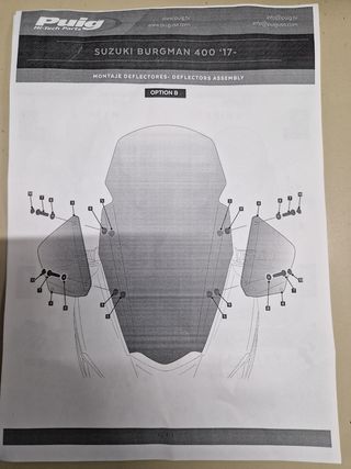 Cúpula Parabrisas Suzuki Burgman AN400