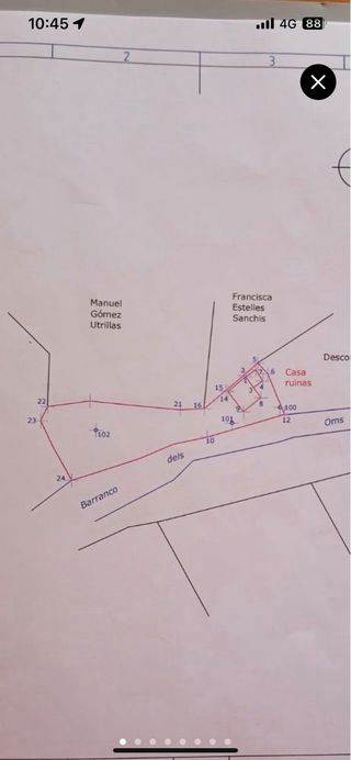 Terreno urbano con edificación para reconstrucción