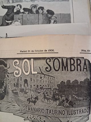 Revistas "Los Toros" y "sol y sombra" antiguas