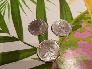 Lotto 3 monete 500 Lire Italiane