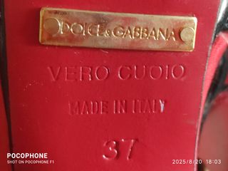 Sandali schiava Dolce & Gabbana pelle neri rossi