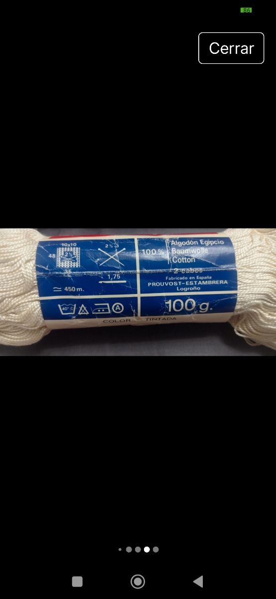 Hilo excepcional egipcio Pingouin Esmeralda.