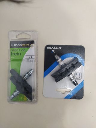 Zapatas freno bicicleta Woodsun y BTWIN