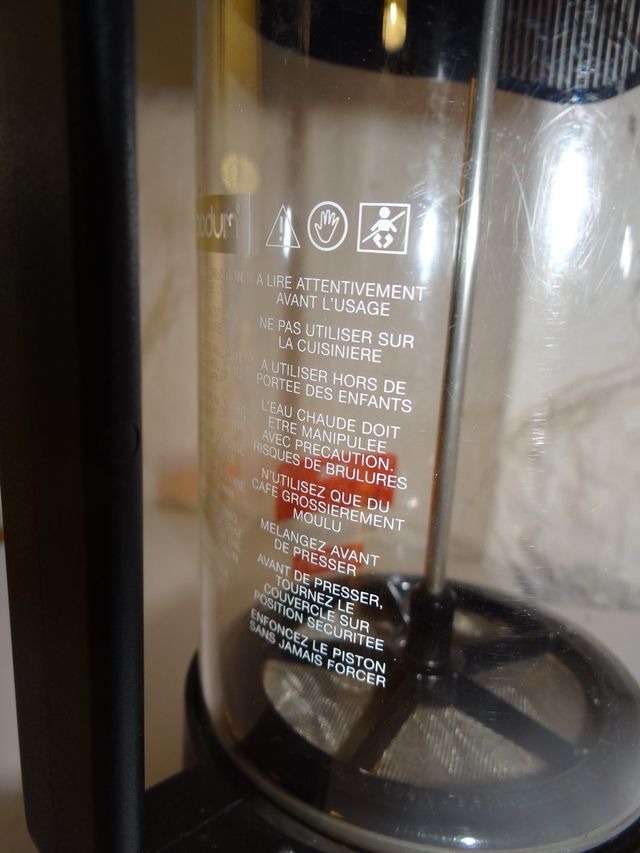 FRENCH PRESS bodum ORIGINAL cafetera de émbolo