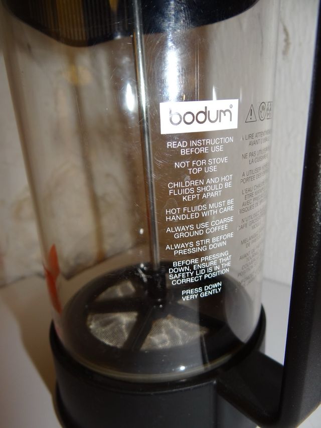 FRENCH PRESS bodum ORIGINAL cafetera de émbolo