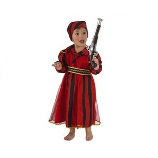 Disfraz Bebe Pirata Rayas Niña . Talla 2 Años