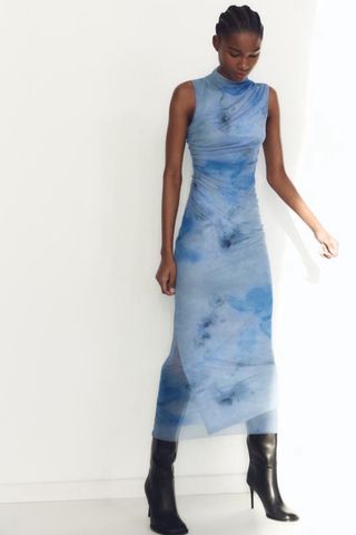 Vestido Zara azul
