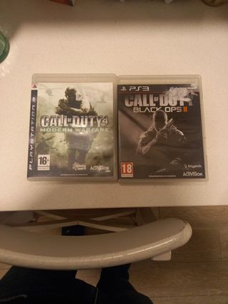 2 Juegos PS3 Call of Duty Modern Warfare y Black O