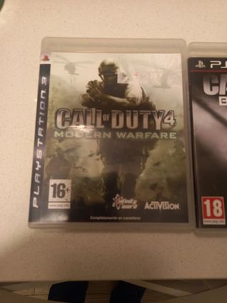 2 Juegos PS3 Call of Duty Modern Warfare y Black O