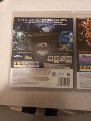 2 Juegos PS3 Call of Duty Modern Warfare y Black O